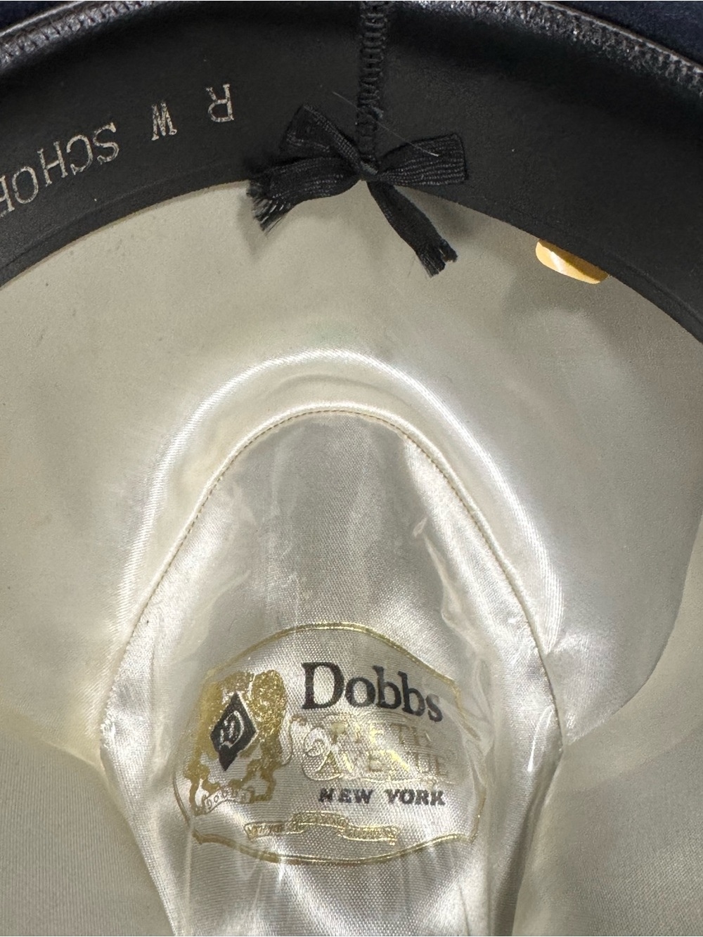 Vintage Dobbs 5th Avenue New York Midnight Blue Fedora Hat Velvet Felt w/Box - Picture 12 of 15